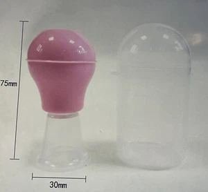 2Pcs Silicone Nipple Sucker Clamps Pumps Women Soft Flexible Breast Enlarger - Picture 1 of 9
