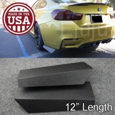 Pair 12" Rear Bumper Lip Downforce Apron Splitter Diffuser Valence For Dodge - Image 1 of 4