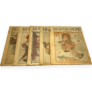 1926-1929 Hearth And Home - Magazines - Lot of 5 Issues - Vintage Augusta Maine - Imagen 1 de 6