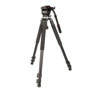 Kenro Standard Video Tripod Kit Aluminium with VH01B Fluid Head - KENVT102 - Picture 1 of 6