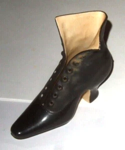 Antique High Button Shoe Elegant Porcelain Great Style - Picture 1 of 10