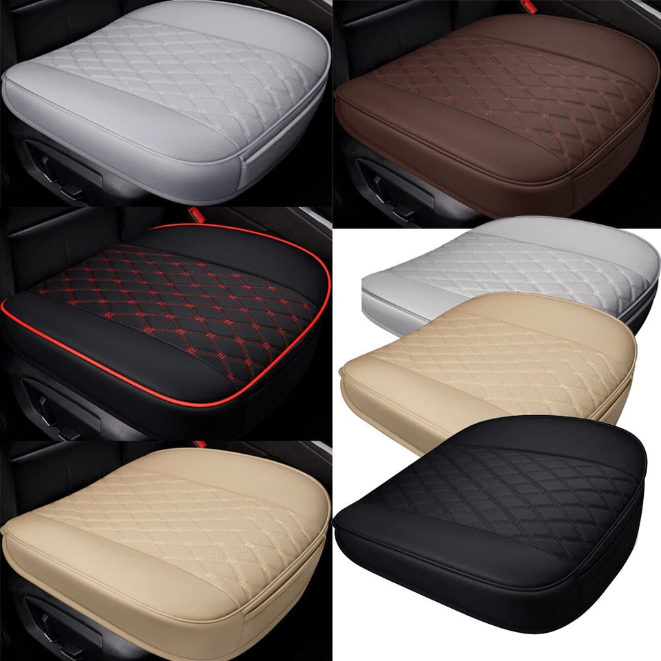 For Audi Car Driver Bottom Seat Cover PU Leather Full Surround Chair Cushion Pad Foto 1 de 4