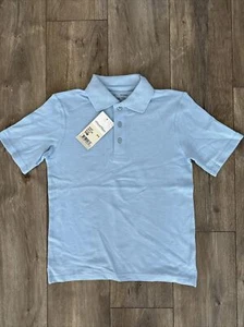 New Flynn & O'Hara Boy's Uniform School Short Sleeve Polo Shirt Youth Medium NWT - Picture 1 of 3