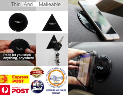 2 X FIXATE Gel Pad Set Reusable Washable Powerful Sticking Phone Tablet Keys  - Image 1 of 4