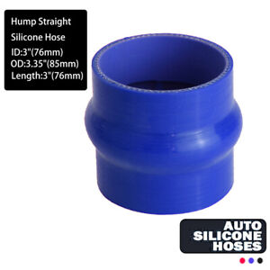 3.0" 76mm Hump Silicone High Temperature 3-ply Reinforced Straight Coupler Hose