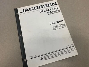 Jacobsen Vaerator VA-24 Aerator Operator's & Parts Manual Book 82560 VA24 - Picture 1 of 1