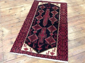 Tapis Oriental Noué À La Main Super Belutsch Persan (180 X 100 CM) Neuf - Foto 1 di 7