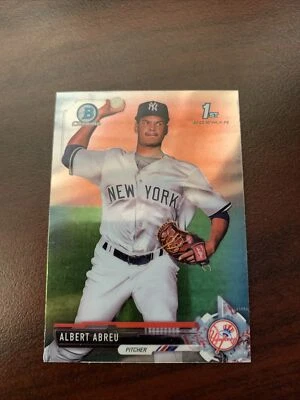 2017 Bowman Chrome Mini #BCP153 Albert Abreu New York Yankees - Image 1 of 2