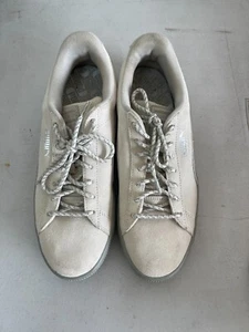 Puma Big Sean Shoes Unisex White Suede Low Top Lace Up Waterproof Sneaker Size 8 - Picture 1 of 9