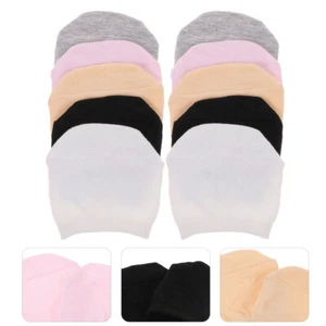 5 Pairs Women Toe Topper Socks of Liner Half Socks for Women Half Toe Socks - Picture 1 of 9