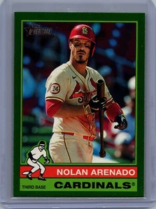 NOLAN ARENADO 2025 Topps Heritage Blaster Exclusive Dark GREEN #499 Cardinals - Picture 1 of 2