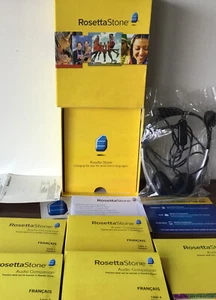Auriculares Rosetta Stone Francés Francés Nivel 1-5 + CD de audio A31 - Imagen 1 de 8