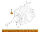 FORD OEM-Alternator Nut W520414S440 Ford Flex