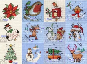 Mouseloft - Christmas Range Mini Cross Stitch Card Kits #3 - 3 OR MORE - 15% OFF - Picture 1 of 28