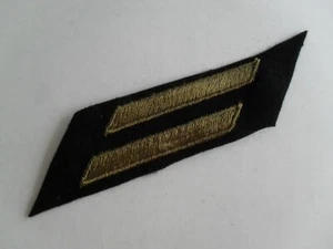 WWII ARMY 6 YEAR SERVICE HASH MARK 2 STRIPES EMB OD ON FELT - Picture 1 of 1
