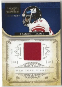 BRANDON JACOBS - 2011 Panini National Treasures Century Patch #99 18/49 (5703a) - Picture 1 of 3