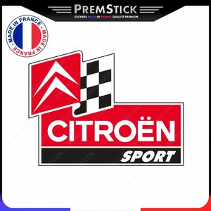 Stickers Citroen Sport - Autocollant Voiture, Sticker Auto, Tuning, Logo, ref33