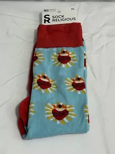 NWT Sacred Heart Catholic Sock Religious Men's Socks - Picture 1 of 5