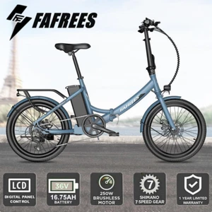 【Upgraded】Fafrees F20 Light Folding Electric Bikes 250W Citybike E-Bike 16.75AH - Picture 1 of 12