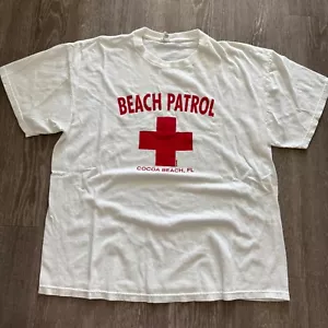 Vintage Beach Patrol Life Guard Cocoa Beach Surf T-Shirt - Gr. XL Unisex - Bild 1 von 6