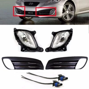 GENUINE Fog Lamps Right & Left With Covers & Connectors 2010-11-12 Genesis Coupe - Picture 1 of 5