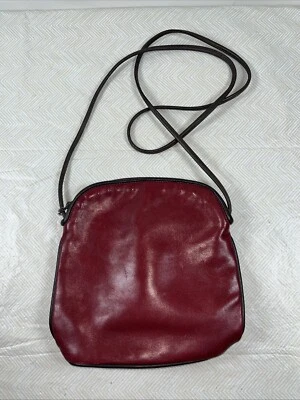 Bandolera de cuero suave vintage Donald J Pliner Python roja hecha en EE. UU. Y2K Foto 1 de 4