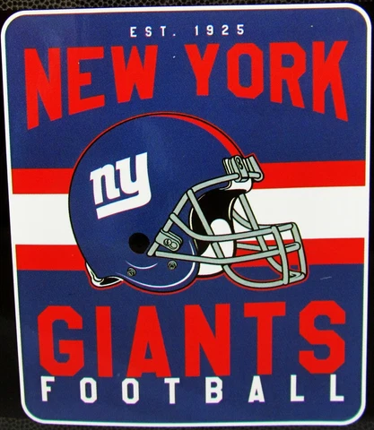 NFL New York Giants Football Fleece Throw Blanket and Tote Bag Set Cover
