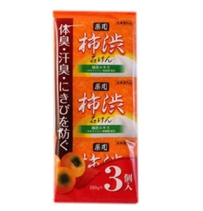 Nuovo 100 g x 3 pezzi Giappone Shibuya Shiki sapone cachi bagno cura odori corpo saponetta - Foto 1 di 4