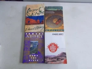 4 EDWARD ABBEY # TRADE PB MONKEY WRENCH DOWN RIVER FOOL'S PROGRESS DESERT - Picture 1 of 3