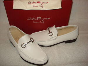 100% AUTHENTIC NEW MEN FERRAGAMO GIOSTRA DRIVERS/LOAFERS US 6.5 EE
