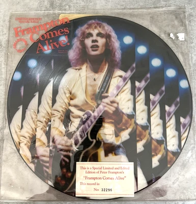 Peter Frampton Comes Alive PR 3703 A&M Picture Disc #32296 Vinyl LP Record NM - Image 1 of 4