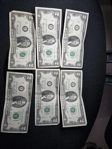 1976 Two Dollar Bills $2 🔥6 Bills - Picture 1 of 2