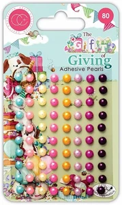 Craft Consortium THE GIFT OF GIVING ADHESIVE PEARLS (80PC) scrapbooking - Picture 1 of 3