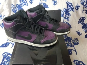 Nike Fragment Design x Dunk High Beijing Size 10 Dark Purple Black W BOX AC - Picture 1 of 13