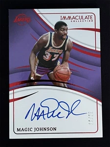 2023-24 Panini Immaculate Collection Magic Johnson Red Signatures Auto /25 - Picture 1 of 2