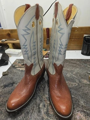 Botas de vaquero de cuero hechas a mano Bowman's Wilson Boot Co. para hombre Foto 1 de 4