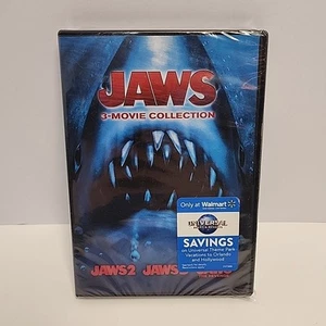 Jaws: 3-Movie Collection (DVD) Includes: Jaws 2, Jaws 3, Jaws The Revenge - Picture 1 of 3