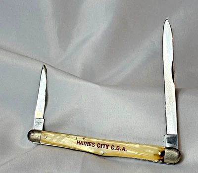 1917-1946 Schrade Cut Co Fruta Melón Cuchillo Haines City Citrus Grower Publicidad Foto 1 de 4