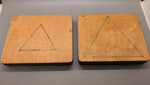 AccuCut Small And Large Triangles Standard Wood Dies TR200S/L - Picture 1 of 6