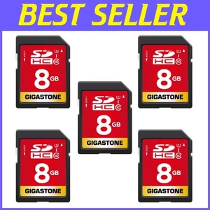 Durable 8GB SDHC Memory Cards Bundle - 5 High-Speed Cards for Photography & More - Picture 1 of 9