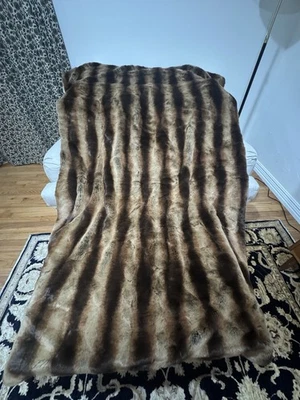 Manta de piel sintética de lujo Thomas Collection - Hecha a mano en EE. UU. - Foto 1 de 4