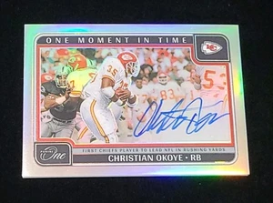2024 Panini One CHRISTIAN OKOYE ONE MOMENT IN TIME ON CARD AUTO PRIZM SSP /99 - Picture 1 of 3