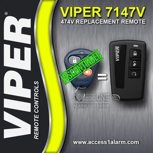 Viper 474V 4 Tasten Fernbedienung Sender 7147V Ersatz EZSDEI474 - Bild 1 von 3