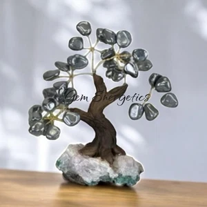 Árbol de cristal de hematita árbol de hematita árbol de gemas árbol de piedras preciosas de hematita Feng Shui. - Imagen 1 de 1