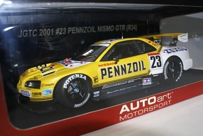 AUTOart 1:18 JGTC 2001 #23 Pennzoil Nismo GT-R R34 Diecast Model New in Box RARE - Image 1 of 4