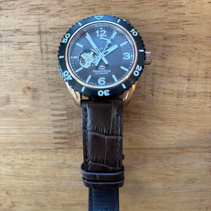 Reloj Automático ORIENT STAR RK-AT0101B Corazón Abierto Cuero Negro Cinturón Cuerpo solamente - Imagen 1 de 8