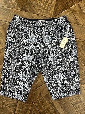Bermudas cortas Tommy Bahama Everyday Active azul estampado piña para mujer XS NUEVAS CON ETIQUETAS 261 Foto 1 de 4