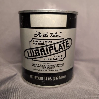14 Oz. Tin Can Of Lubriplate 70 Part No. 02701 Super Lubrication Grease Man Cave Foto 1 de 4
