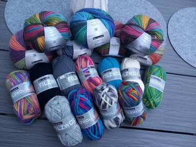 Filzwolle 50g oder 100g Fantasia Knäuel von BellaLana