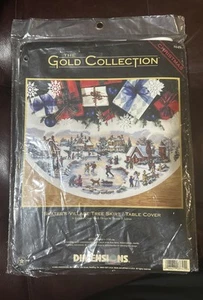 Dimensions Gold Collection Skater’s Village Tree Skirt 8641 PATTERN ONLY - Picture 1 of 7